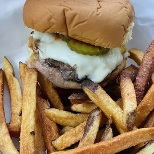 I tried The Big Little Burger  basket and it tasted superb