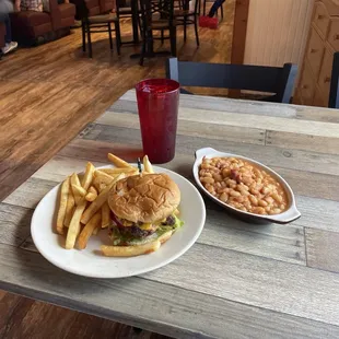 Cheese Burger - Baked Brans