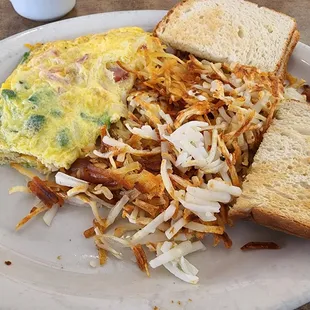Denver Omelette with Sourdough Toast