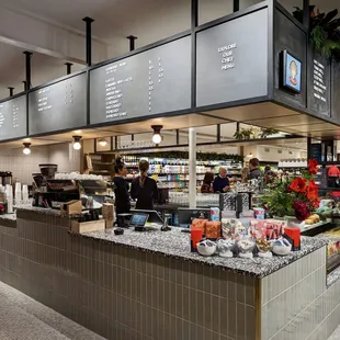 the counter area of the store