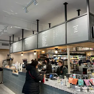 customers at the counter