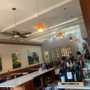 Beautiful clean dining room. We were seated immediately and already have our order in