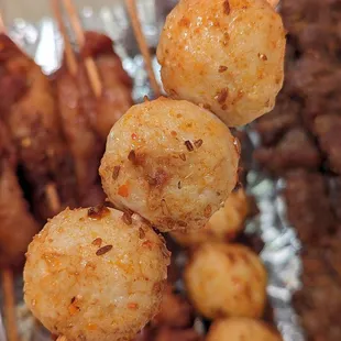 Fish balls. One order is equivalent to 4 whole fish balls for $4.99