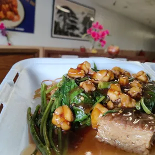 Minute chicken cake noodle special for $5.25 + tax