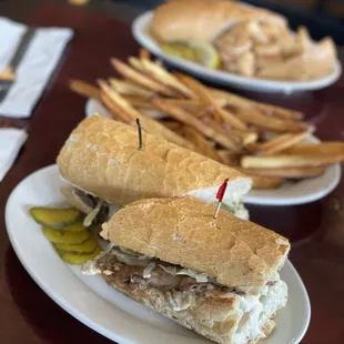 Roast Beef and BBQ Shrimp PoBoy