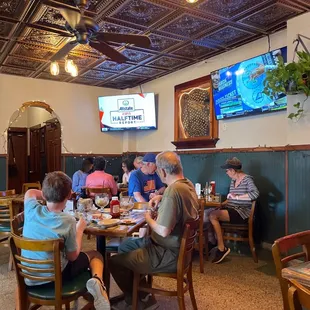 people eating at a table