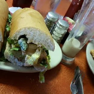 Fried Green Tomato Poboy