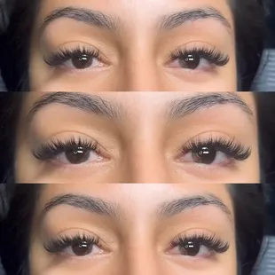 Light volume lash extensions