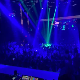 tiny, packed GA section slammed with people