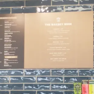 Big drink menu.  Sorry its blurry but it is all on line.