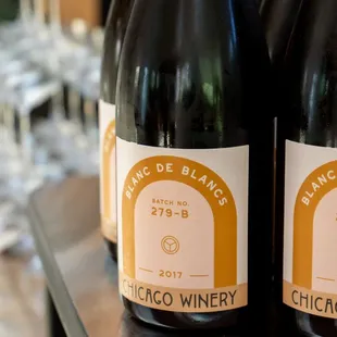 Sparkling wine made at Chicago Winery