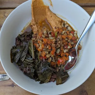 Greens and Cowpeas