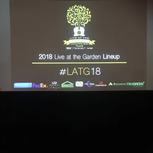 live at the garden lineup