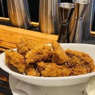 Shiitake breaded mushrooms