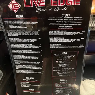 food menu