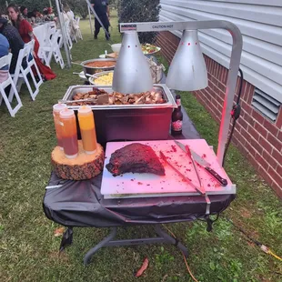 Live Fire BBQ for a low key, back yard wedding.