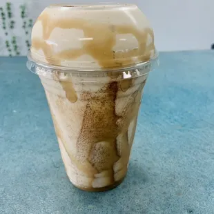 Pumpkin caramel cheesecake