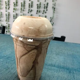 Apple cider doughnut which has 20g protein!