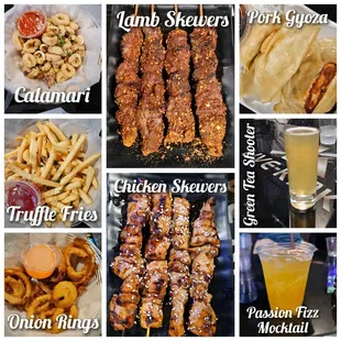 Delish food and beverages.