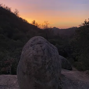 Sunset view from Camp 2 rock