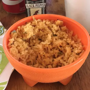 a bowl of brown rice