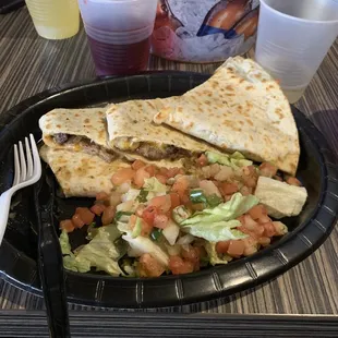 Steak and cheese quesadilla