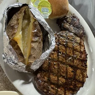 Ribeye steak - hubby liked