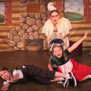 Amanda Gremel, Julia Hupp and Alex Hupp in Mother Goose Unplucked