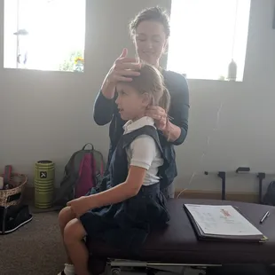 During our daughter's first consultation.