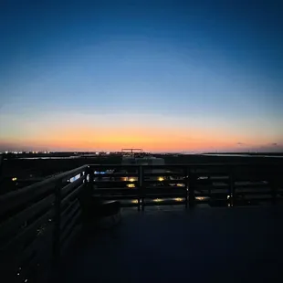 Another sunset view from the rooftop deck