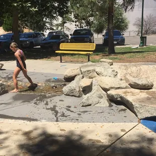 Little river after the waterfall