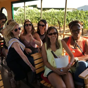 Bachelorette party in the Livermore Wine Country on the TROLLEY.
