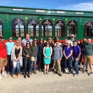 Here is a group that privately chartered the Wine Trolley for their family reunion. So fun!