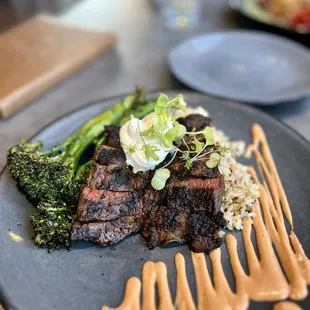 Skirt Steak with Rice (gluten free substitution)