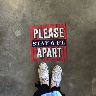 Social distancing encouraged