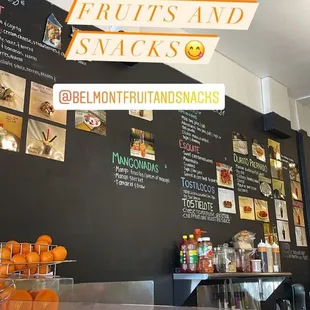 A little bit of the menu