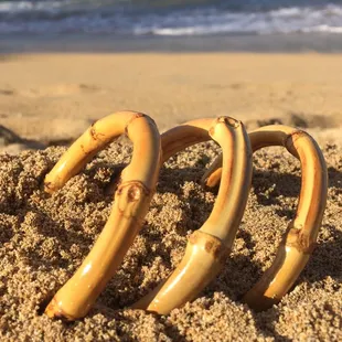 Bamboo bangles now in! Only $3 or 4 for $10!