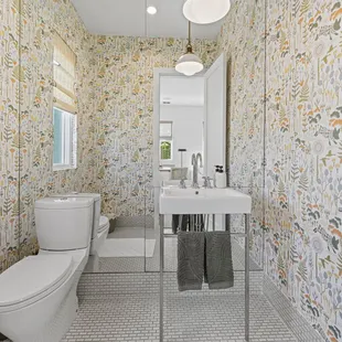 TV Room Bathroom Decor