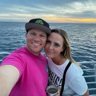 Sunset cruise! It was so fun even though it was cloudy!