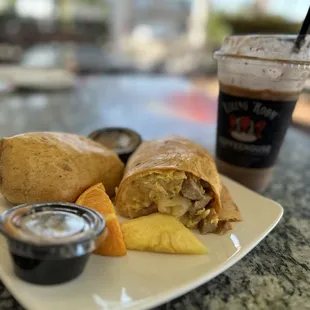 Hash Brown Burrito with Sausage