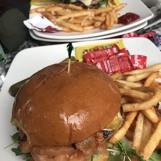 Garlic Aioli Bacon Burger & Fries