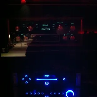 Bad pic but it&apos;s the McIntosh rack in the lobby bar at the W