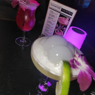 Tropical Punch and Passion Fruit Margarita
