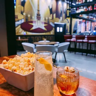 The Portlandia and Popcorn Old Fashioned