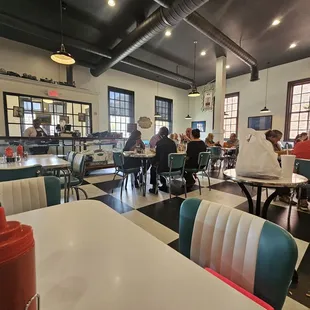 diners sitting at tables