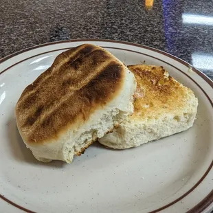 I selected a biscuit for my "toast".