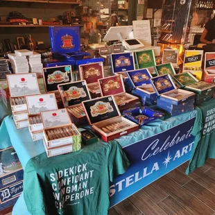 a display of cigars