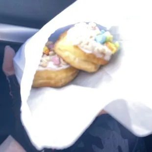 The lucky charms donuts