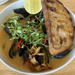 Tom Kha Mussels