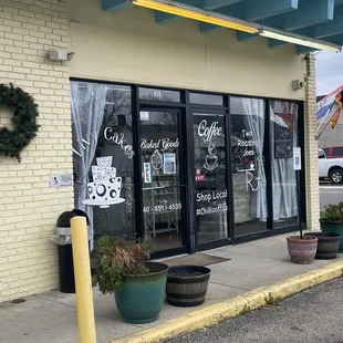 the front of the store